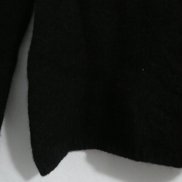 CLOCKHOUSE | small | Black Mock Neck Long Sleeve Wool Sweater - Picture 7 of 16
